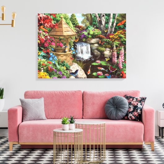Alan Giana "Secret Garden" Canvas Print Leinwanddruck (Insitu (Wohnzimmer))