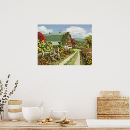 Alan Giana "Silence of the Valley" Poster (Küche)