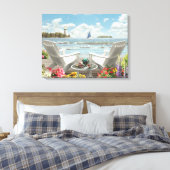 Alan Giana "Summer Escape" Canvas Print Leinwanddruck (Insitu (Schlafzimmer))