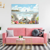 Alan Giana "Summer Escape" Canvas Print Leinwanddruck (Insitu (Wohnzimmer))