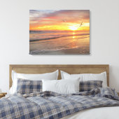 Alan Giana "Sunrise Shore" Canvas Print Leinwanddruck (Insitu (Schlafzimmer))