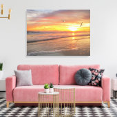 Alan Giana "Sunrise Shore" Canvas Print Leinwanddruck (Insitu (Wohnzimmer))