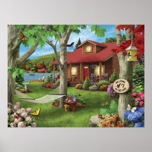 Alan Giana "Welcome to Lake" Poster (Vorne)