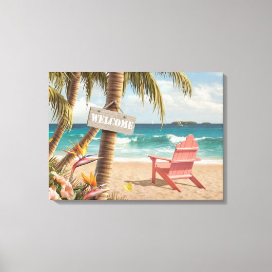 Alan Giana "Welcome to Paradise" Canvas Print Leinwanddruck (Vorderseite)