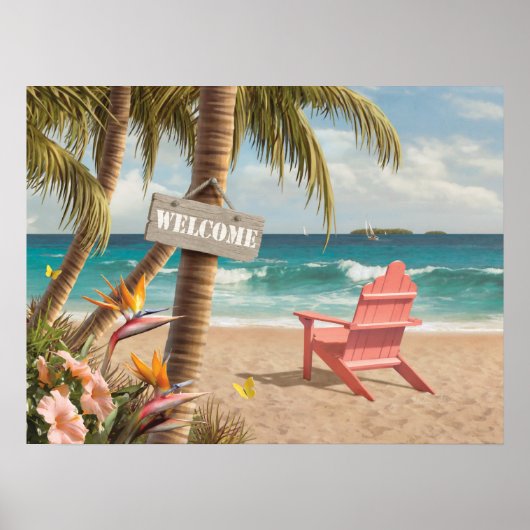 Alan Giana "Welcome to Paradise" Poster (Vorne)