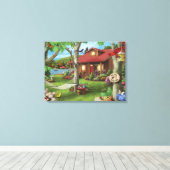 Alan Giana "Willkommen am See" Canvas Print Leinwanddruck (Insitu (Holzboden))