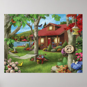 Alan Giana "Willkommen zum See" Plakat