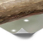 Alan Giana "Winter Chickadee" Poster (Ecke)