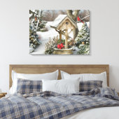 Alan Giana "Winterwünsche" Canvas Print Leinwanddruck (Insitu (Schlafzimmer))