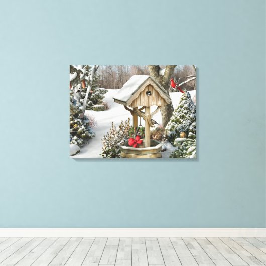 Alan Giana "Winterwünsche" Canvas Print Leinwanddruck (Insitu (Holzboden))