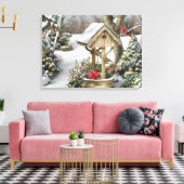 Alan Giana "Winterwünsche" Canvas Print Leinwanddruck (Insitu (Wohnzimmer))