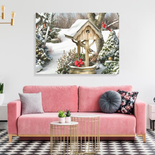 Alan Giana "Winterwünsche" Canvas Print Leinwanddruck (Insitu (Wohnzimmer))