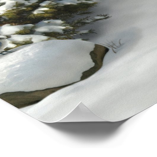 Alan Giana "Winterwünsche" Poster (Ecke)