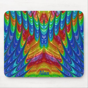 ALAN ~ Hübsches 3D-Muster ~ Personalisiert Mousepad