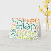 Alan Karte (Gelbe Blume)