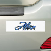 Alan Name blue Aufkleber Sticker Autoaufkleber (Auf Auto)