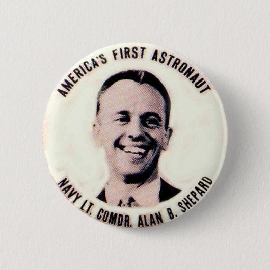 Alan Shepard - Knopf Button (Vorderseite)