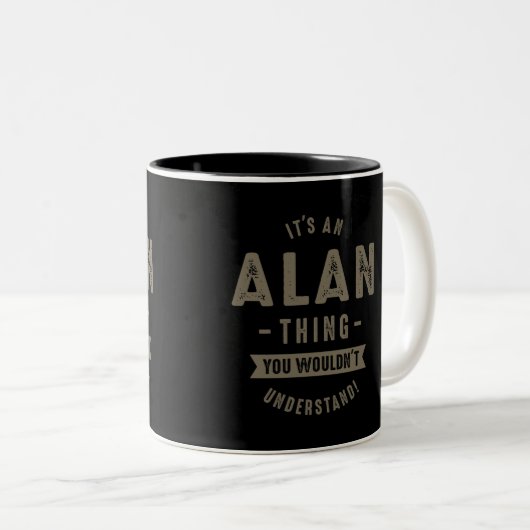 Alan Thing Zweifarbige Tasse (VorderseiteRechts)