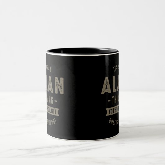 Alan Thing Zweifarbige Tasse (Mittel)