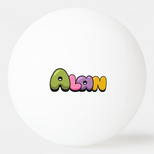 Alan Tischtennisball (Vorderseite)