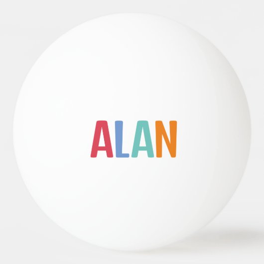 Alan Tischtennisball (Vorderseite)