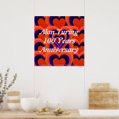 Alan Turing Liebe Poster (Küche)
