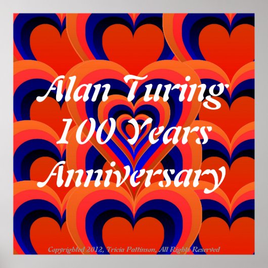 Alan Turing Liebe Poster (Vorne)
