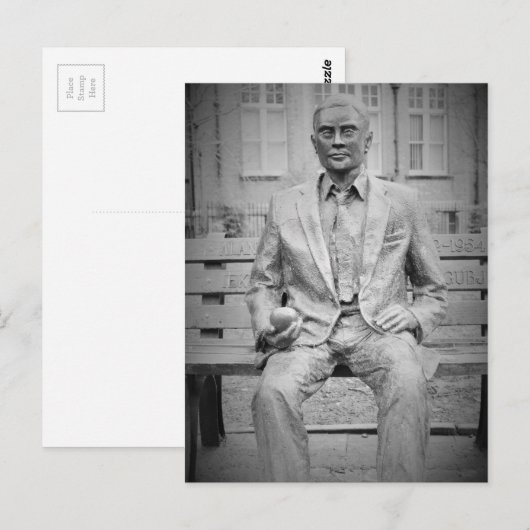 Alan Turing, OBE. Der Vater des modernen Computing Postkarte (Vorne/Hinten)