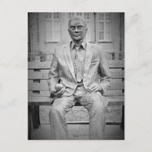 Alan Turing, OBE. Der Vater des modernen Computing Postkarte (Vorderseite)