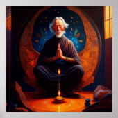 Alan Watt meditating II Print, Value Poster Paper (Vorne)