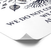 Alan Watts Blätter des Lebens - Zitat mystischer B Poster (Ecke)