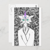 Alan Watts Cat Postkarte (Vorne/Hinten)