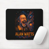 Alan Watts Laugh Galaxy Universe Psychedelic Art P Mousepad (Mit Mouse)