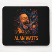 Alan Watts Laugh Galaxy Universe Psychedelic Art P Mousepad (Vorne)