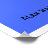 Alan Watts Meditation Zitat Poster (Ecke)