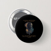 Alan Watts Zitat Zeit Illusion Uhr Kosmischer Geis Button (Vorne & Hinten)