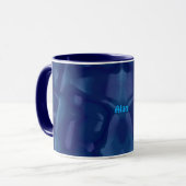 ALAN ~ Zany 3D Fraktal ~ Shades of Blue Tasse (Vorderseite Links)