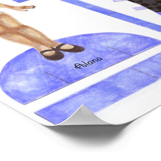 Alana and Jade Paper Doll Set - Play oder Display Poster (Ecke)