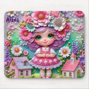 ALANA ~ Glücklich Geburtstag ~ Storybook Girl ~ Mousepad
