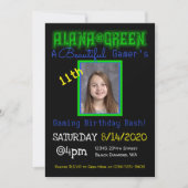 Alana Green zum Geburtstag Einladung (Vorderseite)