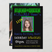 Alana Green zum Geburtstag Einladung (Vorne/Hinten)