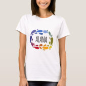 Alana Name Niedliches Geschenk mit Namen Alana T-Shirt (Vorderseite)