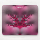 ALANA ~ Pink und White Mouse Pad Mousepad (Vorne)