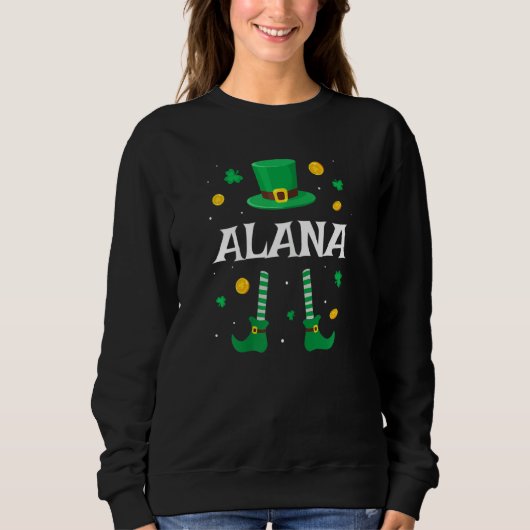 Alana Saint Patrick's Day Leprechaun Kostüm Alan Sweatshirt (Vorderseite)