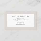 ALANA Tropical Beach Ocean Jelly Fish Aqua Visitenkarte (Rückseite)