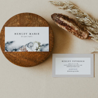 ALANA Tropical Beach Ocean Jelly Fish Aqua Visitenkarte