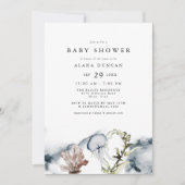 ALANA Tropical Ocean Coral Beach Baby Dusche Einladung (Vorderseite)