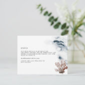 ALANA Tropical Ocean Coral Gelly Fish Beach Detail Einladung (Stehend Vorderseite)