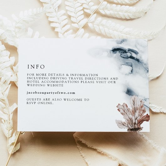 ALANA Tropical Ocean Coral Gelly Fish Beach Detail Einladung