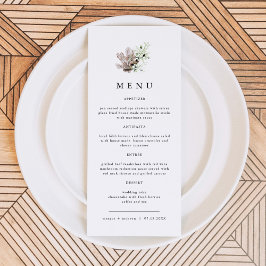 ALANA Tropical Ocean Coral Jelly Fish Beach Menü Menükarte